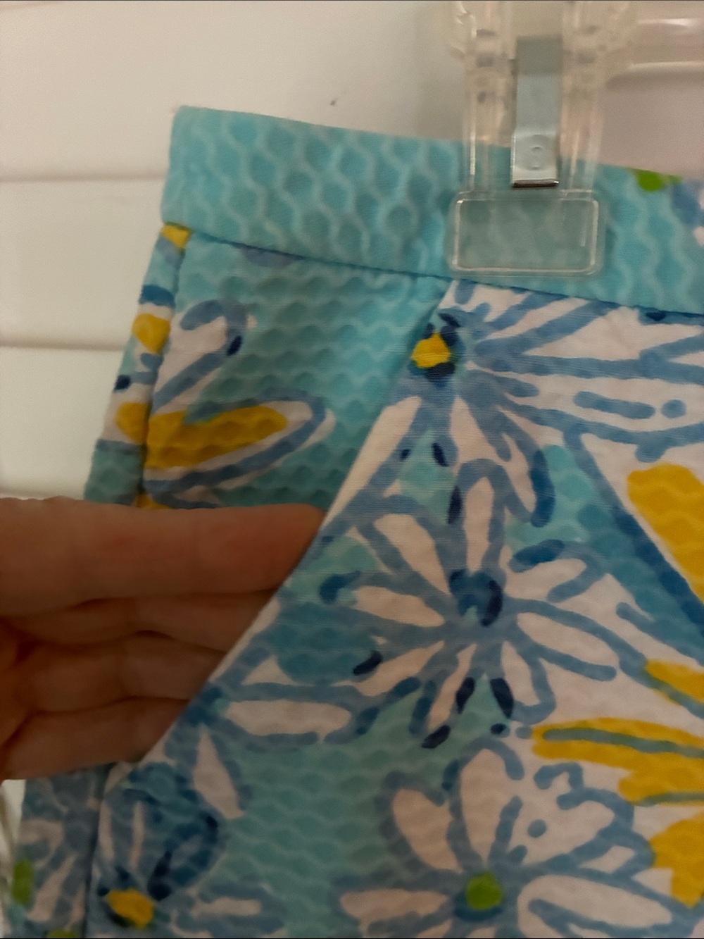 Lilly Pulitzer Shorts Adie Breakwater Blue Daisy Dance Floral - Picture 5 of 7